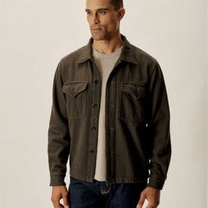 Buck Mason - Heather Olive Blanket Flannel Field Jacket - Large